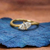 Elegant East West Marquise Moissanite Diamond Ring in Minimalist Solitaire Engagement Ring