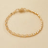 0.70 TCW Round Moissanite Diamond Link Bracelet Minimalist Jewelry
