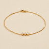 0.30 TCW Round Gold Bezel Set Lab-Grown Diamond Bracelet