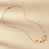 1.50 CT Round Cut Lab Grown Diamond Necklace, Gold Modern Pendant Jewelry