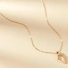 0.38 TCW Round Cut Lab Grown Diamond Gold Geometric Pendant Necklace Gift for Her
