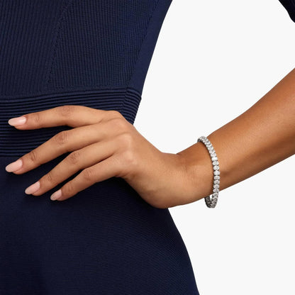14.50 TCW Oval Cut Moissanite Diamond Tennis Bracelet, Dailywear Elegant Gold Diamond Style Bracelet