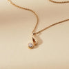 0.40 TCW Emerald Cut Lab Diamond Gold Necklace, Minimalist Solitaire Pendant, Dainty Anniversary Gift Jewelry
