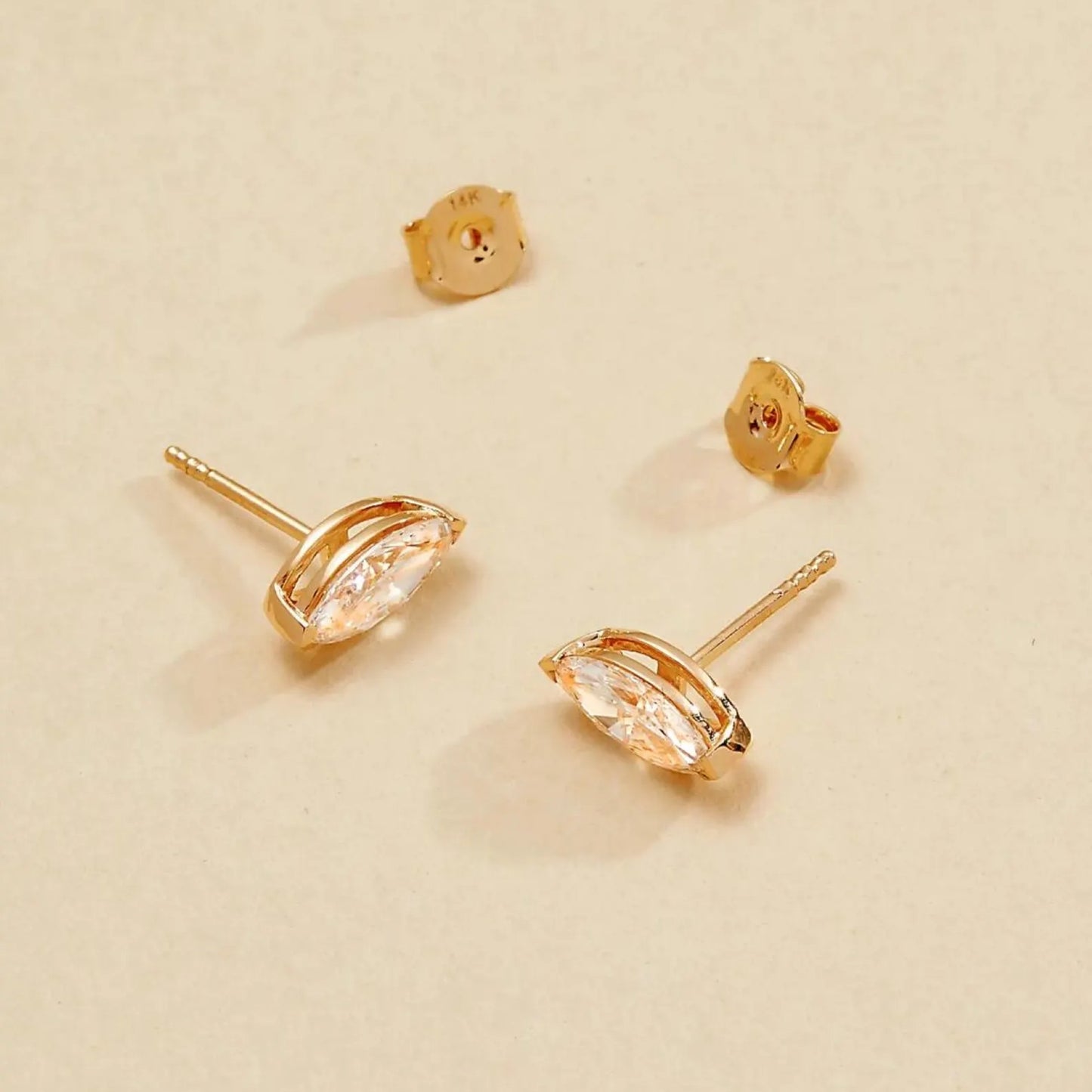 1.50 tcw marquise moissanite diamond stud earrings gold unique statement jewelry