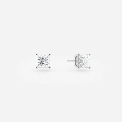 1.00 TCW Princess Lab Grown Diamond Stud Earring Gift For Her