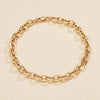 0.56 TCW Round Lab Grown Diamond Gold Link Bracelet Minimalist Jewelry