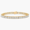 13.80 TCW Princess Cut Lab Grown Diamond Tennis Bracelet, Elegant Gold Morden Jewellery
