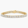 14.50 TCW Oval Cut Moissanite Diamond Tennis Bracelet, Dailywear Elegant Gold Diamond Style Bracelet