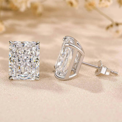 4.00 TCW Radiant Cut Moissanite Diamond Stud Earring Classic Daily wear Jewellery