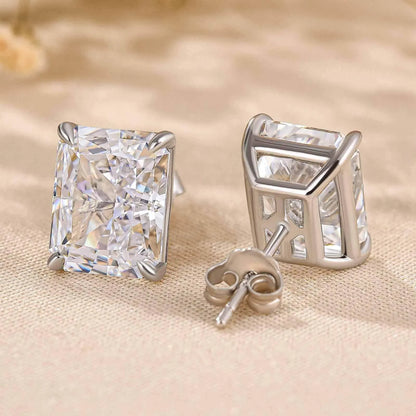 4.00 TCW Radiant Cut Moissanite Diamond Stud Earring Classic Daily wear Jewellery