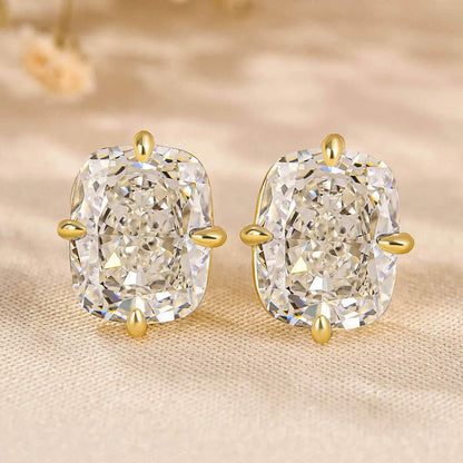 3.00 TCW Elongated Cushion Cut Lab Grown Diamond Stud Earring Modern Everyday Elegance