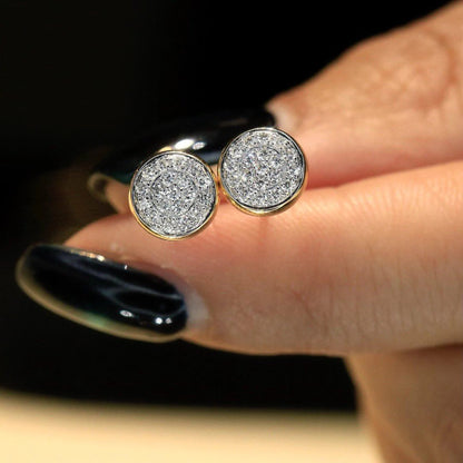 1.32 TCW Round Cut Lab Grown Diamond Stud Earring Minimalist Morden Jewellery