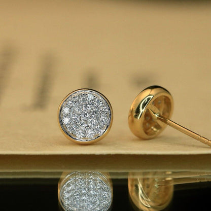 1.32 TCW Round Cut Lab Grown Diamond Stud Earring Minimalist Morden Jewellery