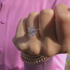 Luxury diamond ring rotating view premium jewelry 