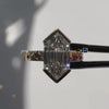 Silver crystal ring elegant luxury design