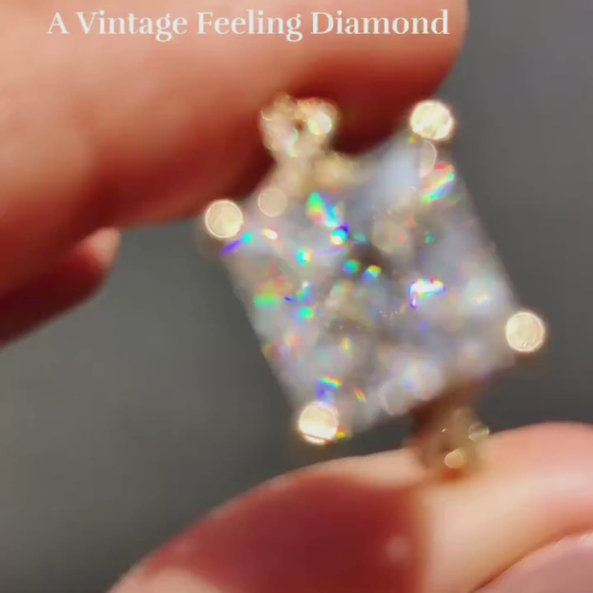 Gold crystal diamond ring luxury design
