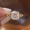 Stylish gold diamond ring 