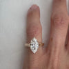 Stylish diamond ring modern luxury design