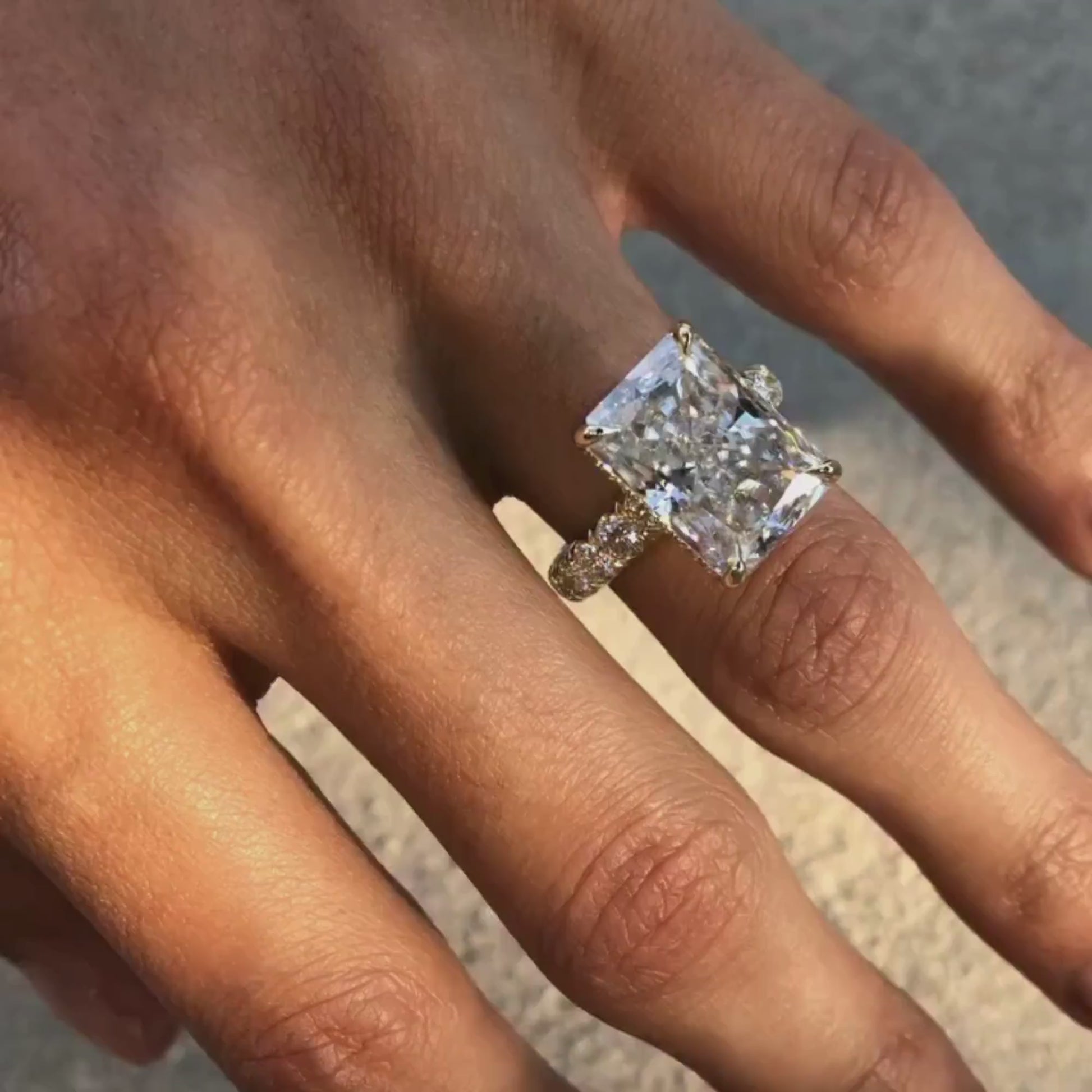 Luxury diamond crystal ring premium jewelry