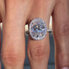Silver diamond ring simple elegant style