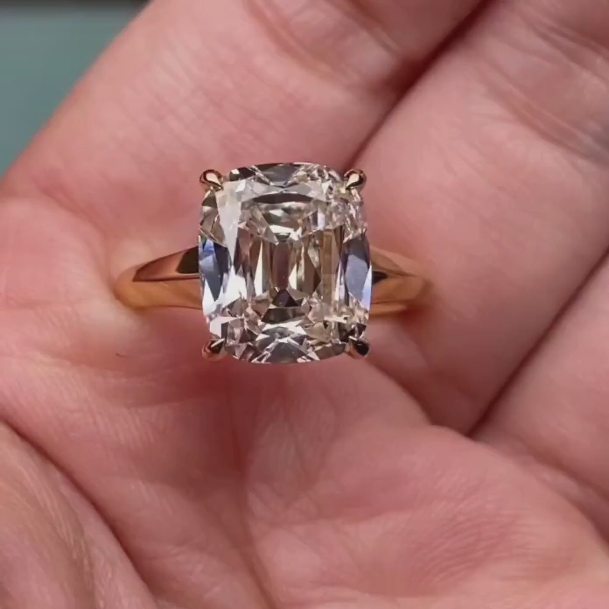 Gold diamond ring luxury jewelry for women