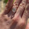 Gold diamond ring aesthetic jewelry 