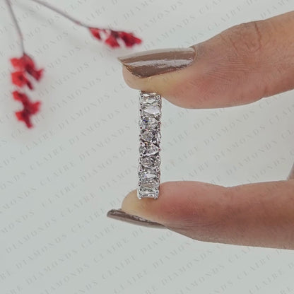 3.50 TCW Pear Cut Lab Grown Diamond Band Eternity Wedding Stackable Band Elegant Anniversary & Bridal Jewelry