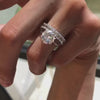 silver diamond ring for her
